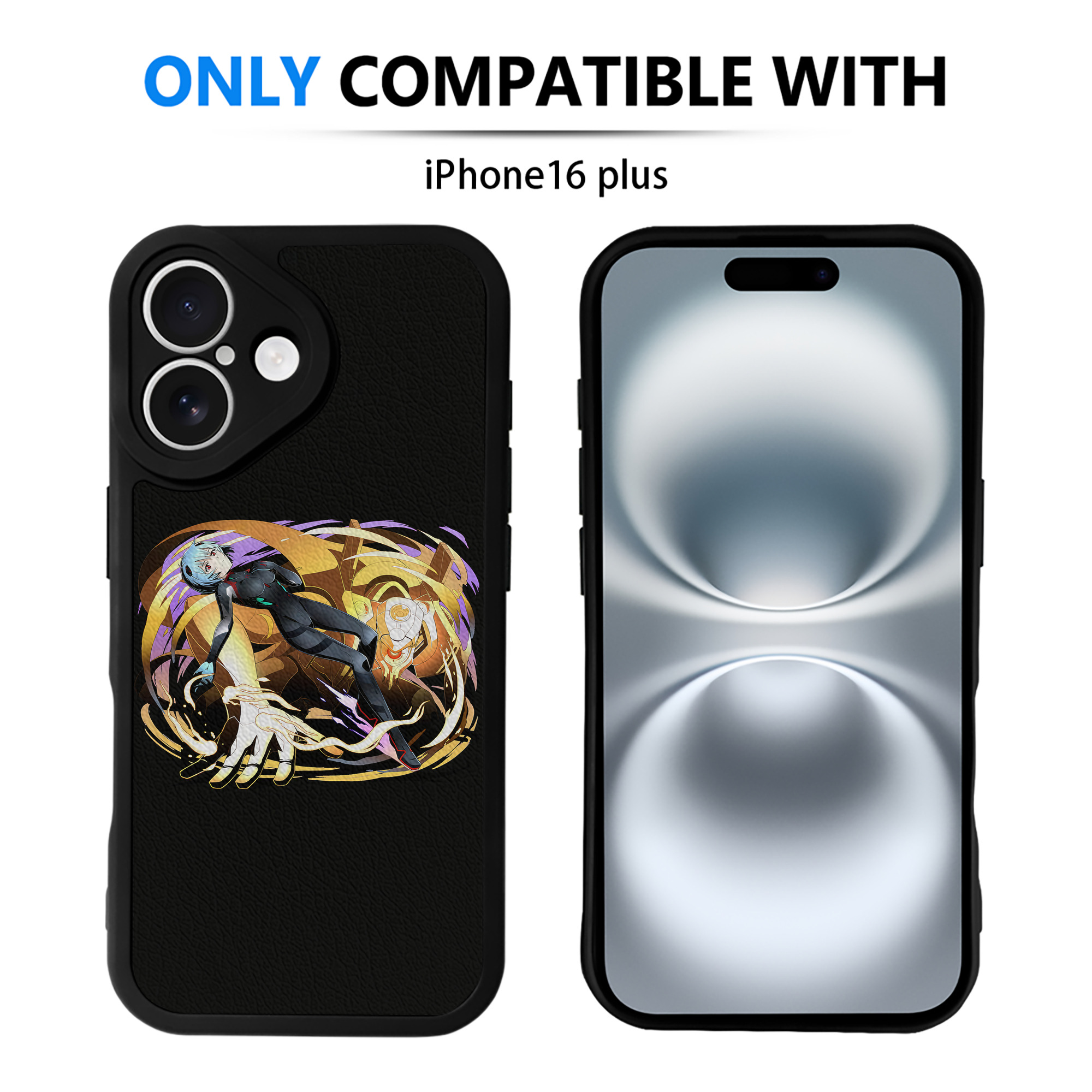 （画像用） EVA 新世紀エヴァンゲリオン 【iPhone 16シリーズ対応】シリコンスマホケース（レザー調） 材質：シリコン